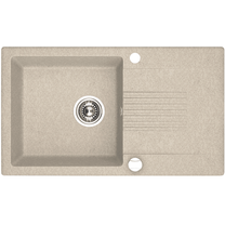Virtuves izlietne Laveo Celia SBC_411T, Beige, granīts, 76 cm x 44 cm x 17 cm, beige