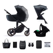 Universālie rati KinderKraft Prime 2 3 in1, melna krās.