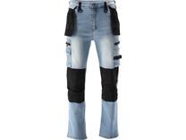 Darba bikses vīriešu Yato Stretch YT-79070, melna krās./gaiši zila krās., S izmērs