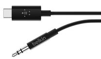 Провод Belkin 3.5 mm male, USB Type-C male, 0.9 м, черный цв.
