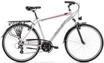 Velosipēds tūristu Romet, 28 ", 21" rāmis, sudraba krās.