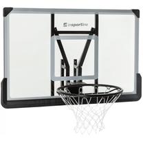 Piekarināms basketbola dēlis ar stīpu inSPORTline Transparent, 110 cm