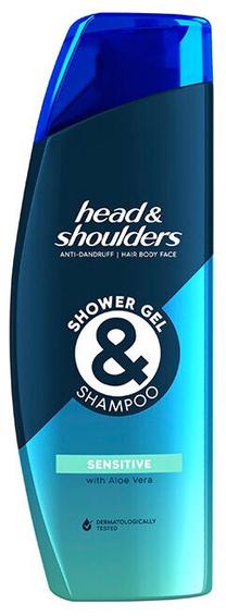 Kūno prausimosi želė vyrams Head&Shoulders Shower Gel & Shampoo, 300 ml