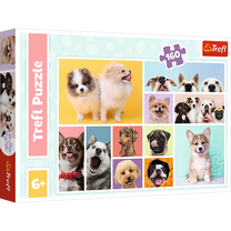 Dėlionė Trefl Dog Friendship 14331, 27.5 cm x 41 cm, 160 vnt., įvairių spalvų