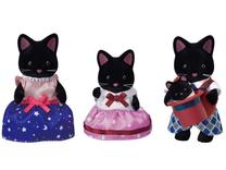 Фигурка-игрушка Sylvanian Families Midnight Cat Family 5530