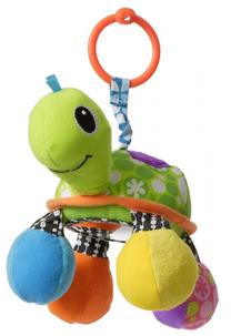 Rotaļlietas ratiem Infantino Pendant Turtle With Mirror, zaļa krās.