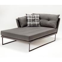 Sofa Hanah Home Relax 825BLC1349, pilka sp., kairinė, 113 x 170 cm x 92 cm