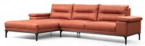 Kampinė sofa Hanah Home Hollywood 859FTN2028, oranžinė sp., kairinė, 309 x 188 cm x 89 cm