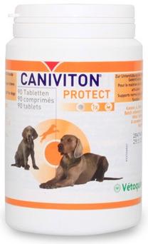 Vitaminai šunims Vetoquinol Caniviton Protect, 0.198 kg, 90 vnt.