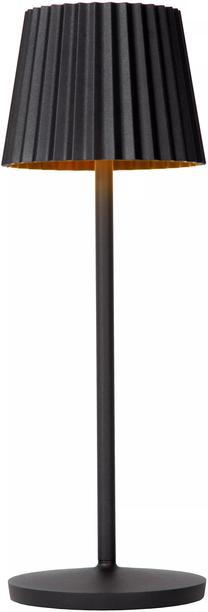Lauko stalo šviestuvas Lucide Justine, 2W, LED, IP54, juoda sp., 13.5 cm x 38 cm