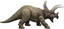 Žaislinė figūrėlė, dinozauras Mattel Jurassic World Wild Roar Triceratops JKL81, ruda sp.
