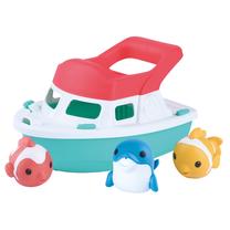 Набор игрушек для ванной, игрушечная лодка PlayGo Splash N Sail 1839, многоцветный, 3 шт.