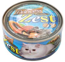 Mitrā kaķu barība Princess, zivs, 0.17 kg