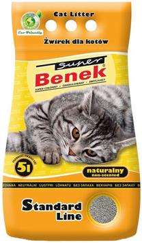 Kačių kraikas Super Benek Standard, organinis (sušokantis), 5 l
