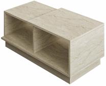 Kavos staliukas Kalune Design Consept, travertine sp., 45 cm x 90 cm x 36 cm