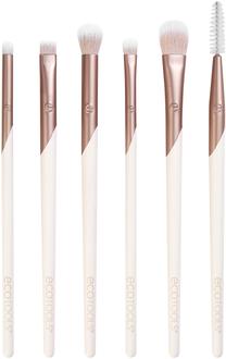 Dekoratīvās kosmētikas otu komplekts Ecotools Luxe Exquisite Eye 3221, 6 gab., brūna krās.