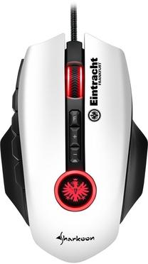 Laidinė žaidimų pelė Sharkoon Drakonia II Eintracht Frankfurt Special Edition, balta sp.