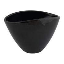 Gėlių vazonas Domoletti 40520/CZ, keramika, Ø 20 cm, juoda sp.