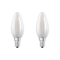 Лампочка Osram LED, B35, 2700 °К, E14, 4.5 Вт, 470 лм, 2 шт.