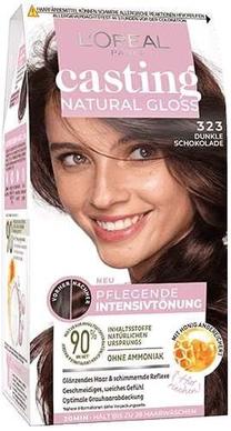 Matu krāsa L’Oréal Paris Casting Natural Gloss, dark chocolate krās., 323, 48 ml