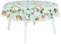 Staltiesė apvali Home4you Summer Flower, įvairių spalvų, 170 x 170 cm