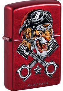 Žiebtuvėlis Zippo Rietveld Tiger 46934, raudona sp.