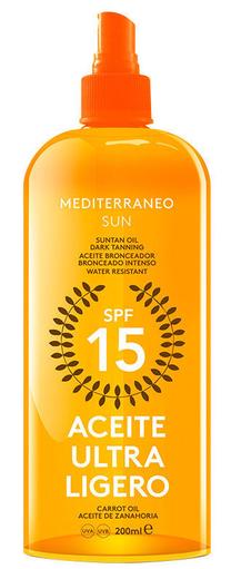 Stiprinantis įdegį aliejus Mediterraneo Sun SPF15, 200 ml