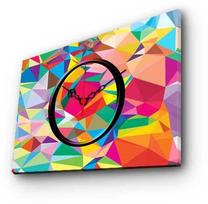 Laikrodis - paveikslas Wallity Canvas 3040CS-90, įvairių spalvų, 38 cm x 28 cm