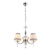 Valgusti rippuv Globo Valle 69032-3, E14, 3 x 40 W, valge v. / kroom v.