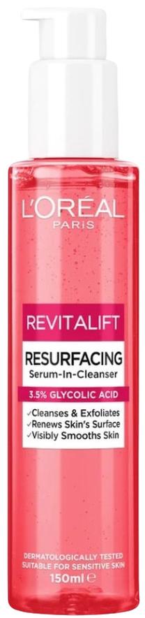 Sejas tīrīšanas līdzeklis L’Oréal Paris Revitalift Resurfacing Serum-In-Cleanser, 150 ml
