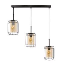 Lampa griesti Candellux Lighting Jonera 33-49315, E27, 3 x 40 W, dzintara krās. / melna krās.