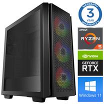 Stacionārs dators Intop RM77421WH AMD Ryzen 5 5600X, DDR4 16 GB, SSD+HDD 480 GB 4 TB, Nvidia GeForce RTX5050 8 GB GDDR6, Windows 11 Home