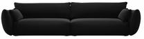 Sofa Cosmopolitan Design Matera Velvet Salvador 19, juoda sp., 110 x 248 cm x 85 cm