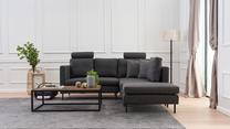 Kampinė sofa Hanah Home Mino 825BLC1724, antracito sp.