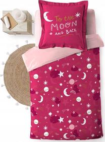 Комплект постельного белья Douceur d`Interieur Moonlight, белый цв./розовый цв., 63 x 63 cm, 140 x 200 cm