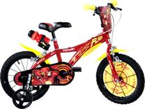 Vaikiškas dviratis Dino Bikes Flash 616-FH, raudona sp./geltona sp., 11", 16"