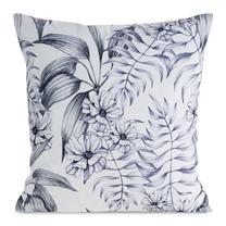 Dekoratyvinės pagalvėlės užvalkalas Mink, mėlyna/balta, 45 cm x 45 cm