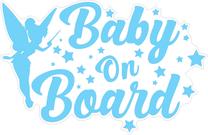 Automobilio lipdukas Avisa Baby On Board, 12 cm x 19 cm