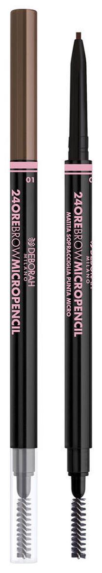 Карандаш для бровей Deborah Milano 24Ore Brow Micro, темно-коричневый цв. 01 blonde