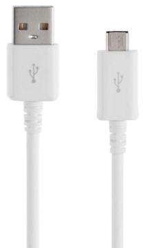 Laidas Samsung, Micro USB type B/USB, balta sp.