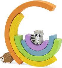Развивающая игра VIGA Balancing Blocks Rainbow, многоцветный