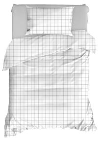 Patalynės užvalkalų komplektas Mijolnir Piga 162ELR9844, balta sp./pilka sp., 50 x 70 cm, 160 x 220 cm