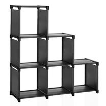 Pastatoma lentyna Songmics Storage, juoda sp., 105 cm x 30 cm x 105 cm