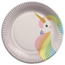 Vienkartinės lėkštės Papstar Unicorn, Ø 23 cm, 10 vnt.