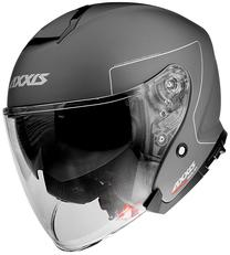 Motocikla ķivere Axxis Mirage SV Solid, M, pelēka krās.