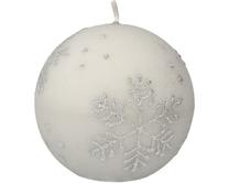 Ziemassvētku svece, formas Mondex Snowflake BC4158-SW, pelēka krās.