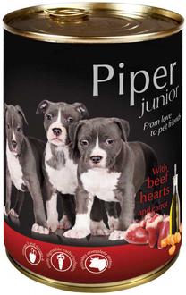 Mitrā barība (konservi) suņiem Dolina Noteci Piper Junior, liellopa gaļa/dārzeņi, 0.4 kg