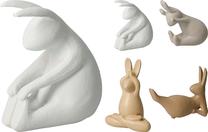 Dekorācija, lieldienas Bunny yoga PLX000490, 13.8 cm, (krāsa/dizains tiek izvēlēts nejauši)