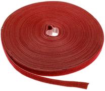 Label The Cable PRO Roll Dual Velcro Roll 25m Red