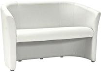 Sofa TM 2, balta sp., 126 x 60 cm x 76 cm